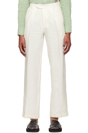 Off-White Linen Trousers