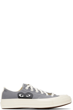 Grey Converse Edition Half Heart Chuck 70 Low Sneakers