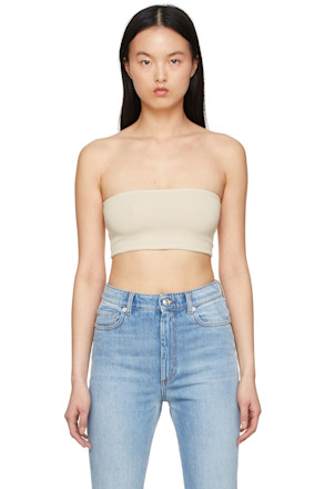 Beige Cotton Bandeau