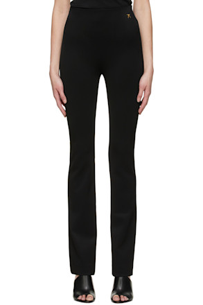 Black Viscose Trousers