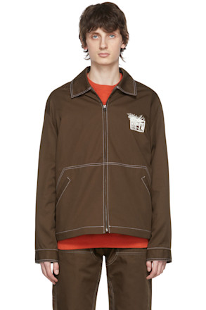 Brown Polyester Jacket