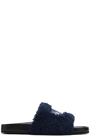 Navy Fantasia Mickey Vesta Slides