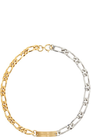 Gold & Silver Figaro Necklace