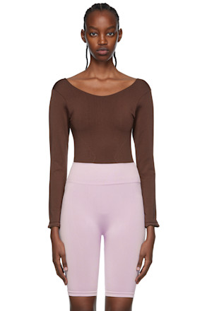 Brown Vivid Bodysuit
