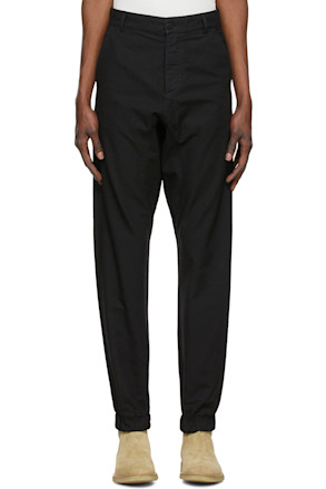 Black Cotton Trousers