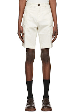 Off-White Cotton Shorts