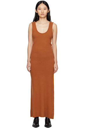 Orange Knit Dress