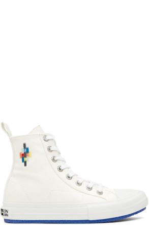 White Cross Vulcanized Sneakers