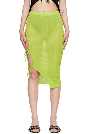 Green Emma Midi Skirt