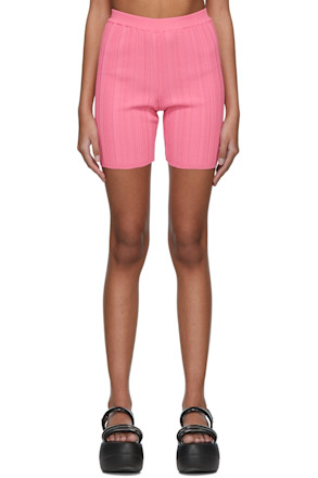 Pink Viscose Shorts