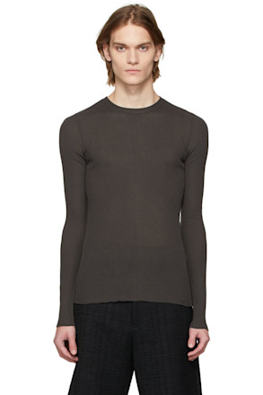 SSENSE Exclusive Grey Knit T-Shirt