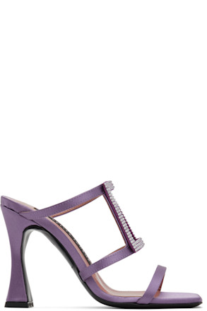 Purple Hoya Heeled Sandals