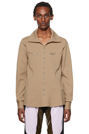 Tan Zip Pocket Shirt