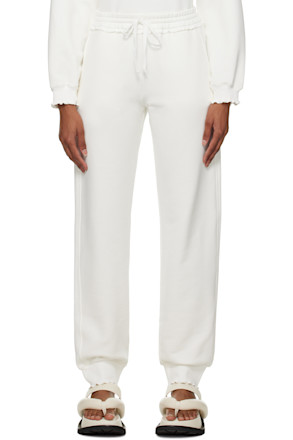 White Frill Edge Lounge Pants