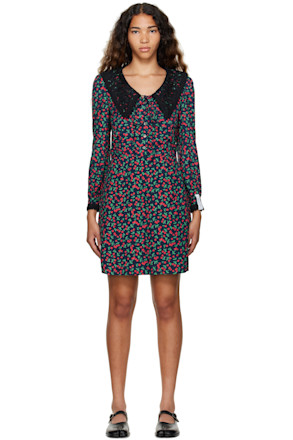 Navy Cherry Minidress