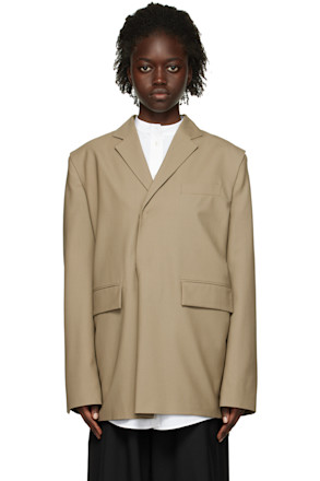 Khaki Pull Over Suit Blazer