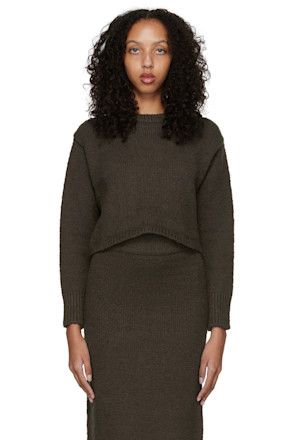 Brown Cotton Sweater