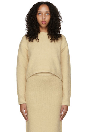 Beige Cotton Sweater