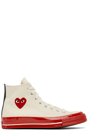 Off-White & Red Converse Edition Chuck 70 Sneakers