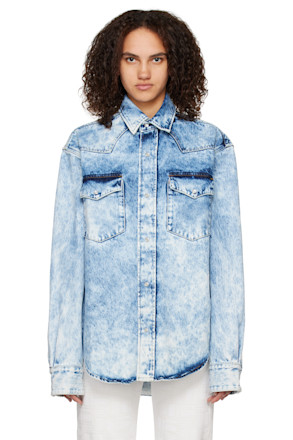 Blue Boiled Denim Shirt