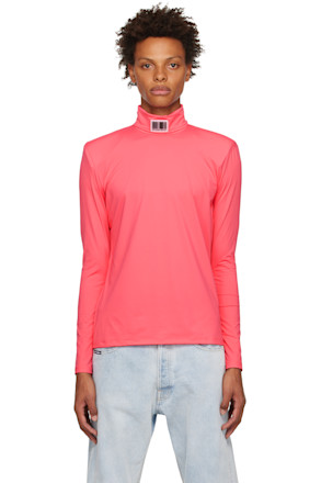 Pink Barcode Turtleneck