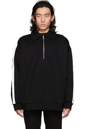 Black Embroidered Sweatshirt