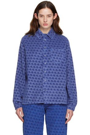 Blue Printed Shirt
