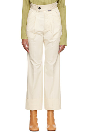 Off-White Turnup Trousers