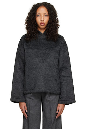 Gray Alpaca Hoodie