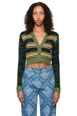 Green Augusta Cardigan