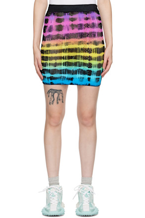 Multicolor Tie-Dye Miniskirt