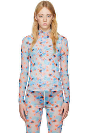 Purple Polka Dot Turtleneck
