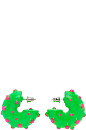 Green Neon Rave Earrings