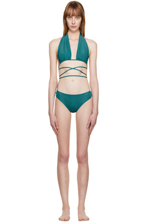 Blue Tie Bikini