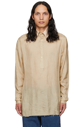 SSENSE Exclusive Beige Fitted Polo