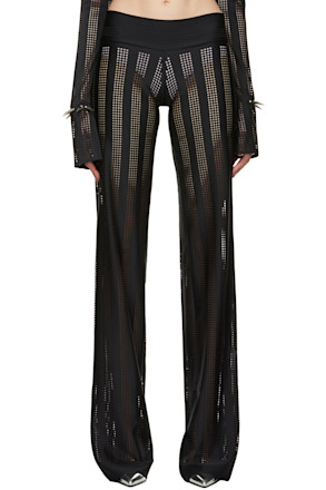 SSENSE Exclusive Black Perforated Trousers