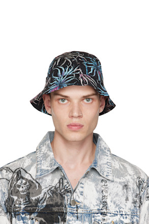 Black Limited Edition Night Palm Bucket Hat