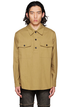 SSENSE Exclusive Beige Patch Pocket Polo