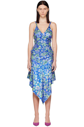 Blue Floral Minidress