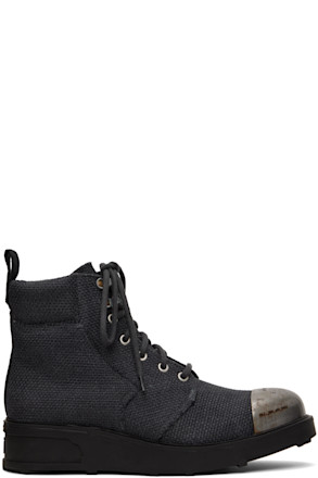 Gray Workwear Boots