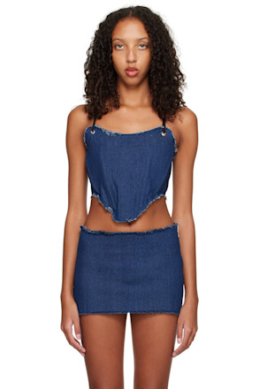 SSENSE Exclusive Blue Ruta Denim Tank Top