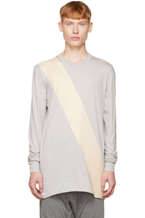 Gray Painted Long Sleeve T-Shirt