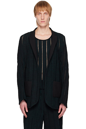 SSENSE Exclusive Black Khanh Brice Nguyen Edition Blazer