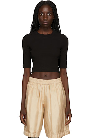 Black Cotton T-Shirt