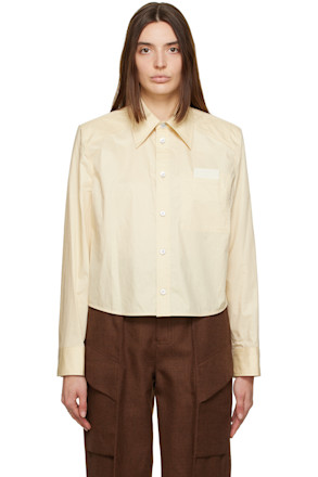 Yellow Cropped Shirt