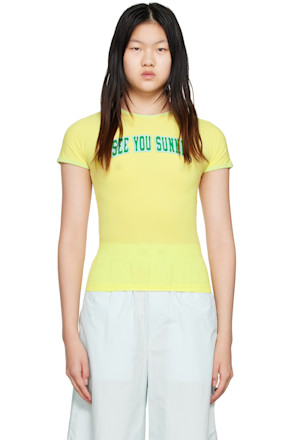Yellow 'See You Sunnei' T-Shirt