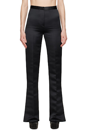 Black Vented Cuff Trousers
