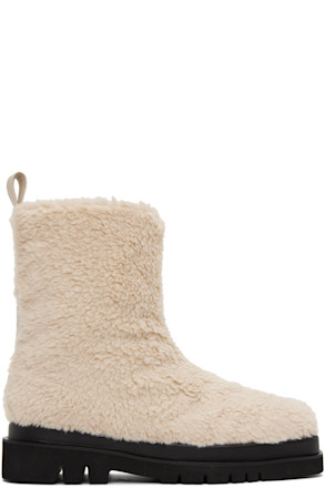 Off-White Alex Faux-Shearling Boots