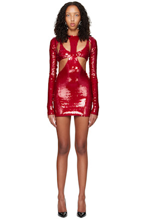 Red Cutout Minidress