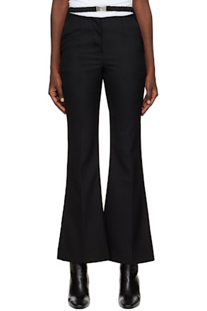 Black Belted Trousers